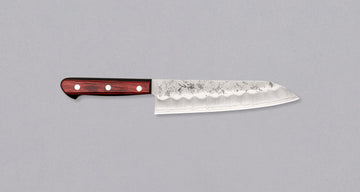 Tsunehisa Santoku Ginsanko Nashiji 180mm (7.1")