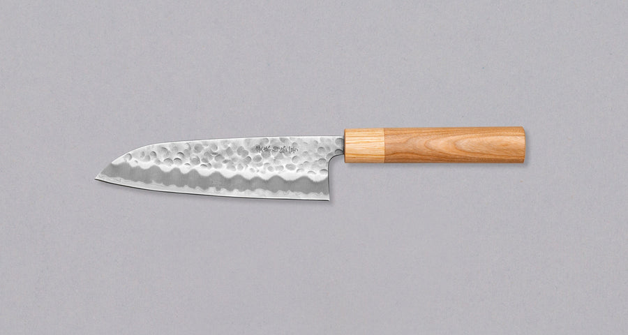 Tsunehisa Santoku Shirogami #2 Cherry 170mm (6.7")_2