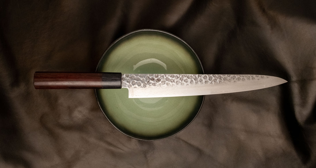 Tsunehisa Slicer VG-10 Damascus Tsuchime 240mm (9.4")