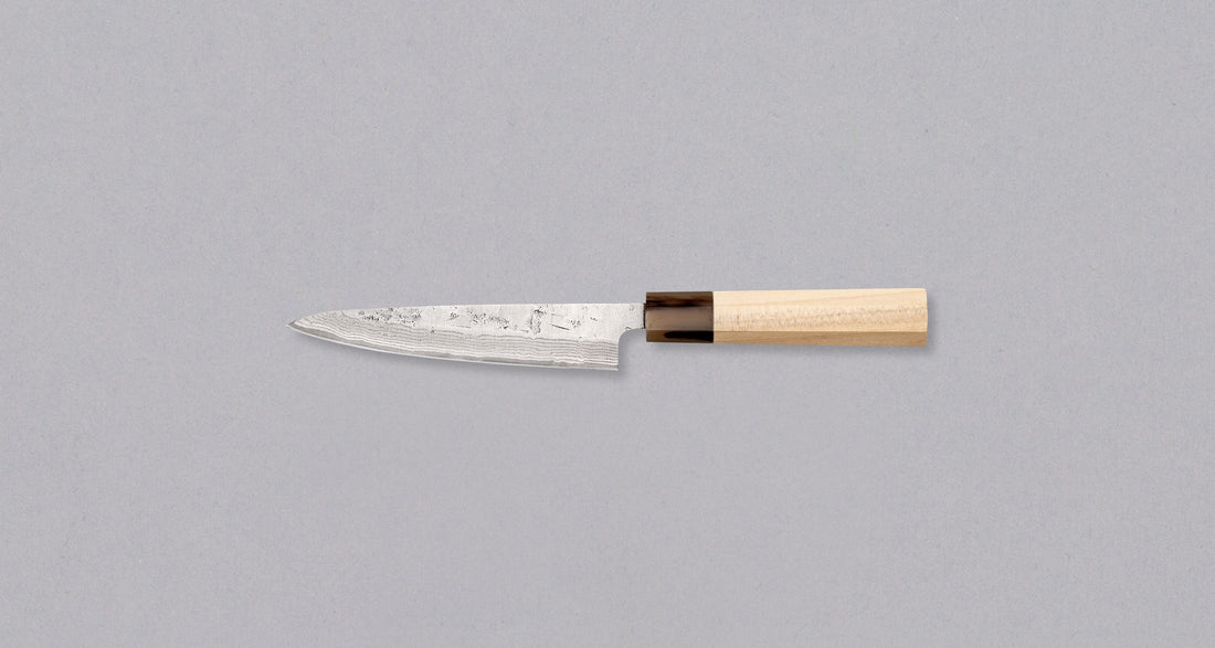 Tsunehisa Petty Swedish Steel Damascus Washiji 135mm (5.3")