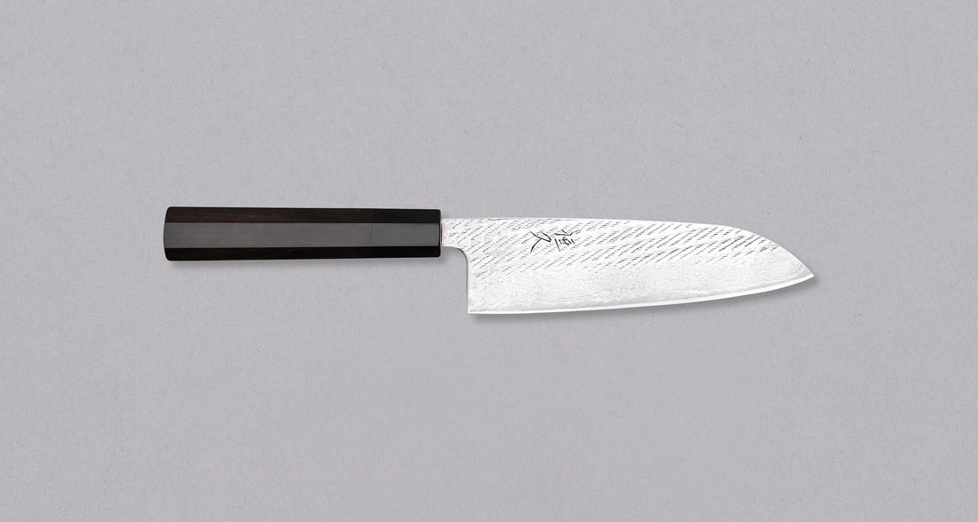 Tsunehisa Santoku Ginsanko Nawame Damascus 170mm (6.7")