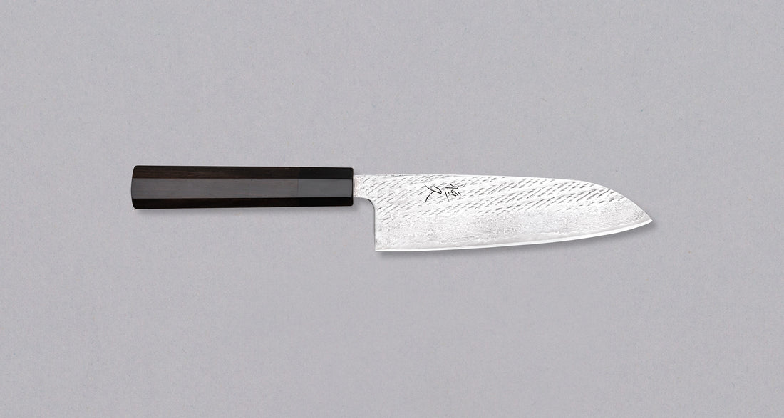 Tsunehisa Santoku Ginsanko Nawame Damasc 170mm (6,7")