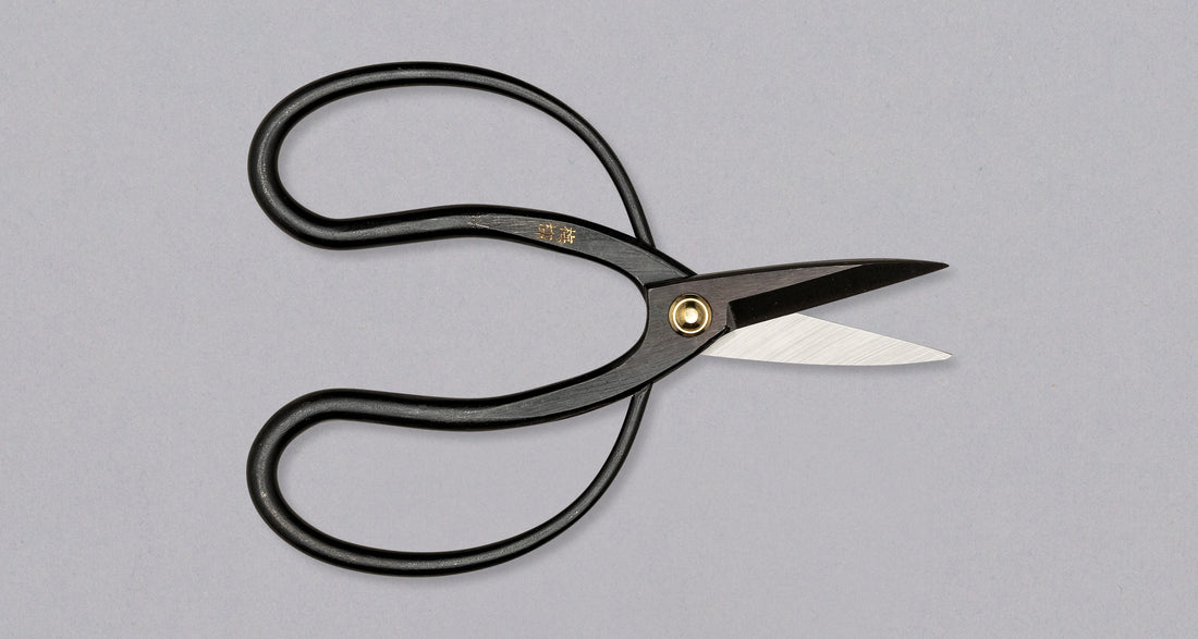 Tsurumaki Bairyu Long Blade Bonsai Scissors Okubo 200mm (7.9")