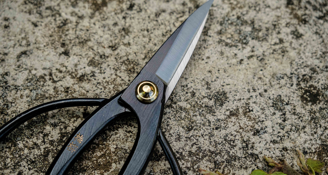 Tsurumaki Bairyu Long Blade Bonsai Okubo Scissors 165mm (6.5")