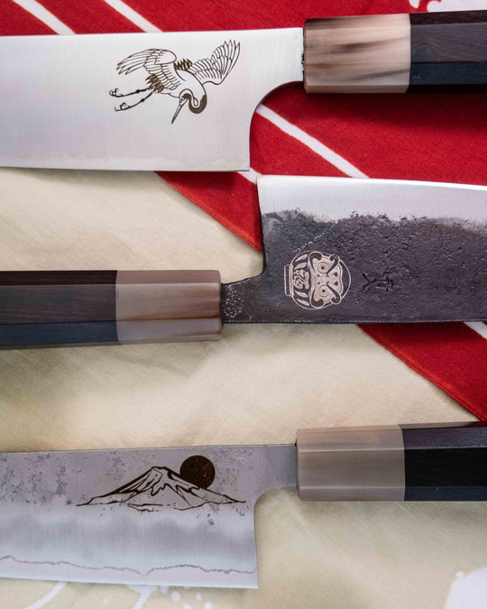 Option 2: Iconic Japanese illustration engraving