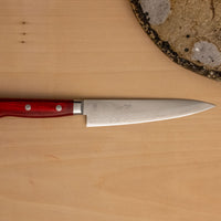 Seki Kotetsu Petty VG-10 Migaki 135mm (5.3") [red pakkawood]