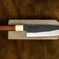 Yoshida Santoku SUJ-2 Kuro-uchi 165mm (6.5") [Rosewood-Cedar/Octagon]