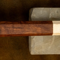 Yoshida Santoku SUJ-2 Kuro-uchi 165mm (6.5") [Rosewood-Cedar/Octagon]