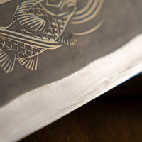 Yoshida Gyuto SUJ-2 Kuro-uchi 240mm (9.4") [Koi Fish]