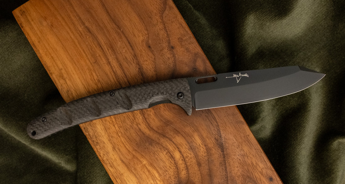 Yu Kurosaki Utility Folding Knife SG2 Carbon 135mm (5.3")