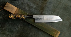 ZDP-189 Santoku Silver Gold Carbon 180mm (7.1")