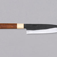 Yoshida Santoku SUJ-2 Kuro-uchi 165mm (6.5") [Rosewood-Cedar/Octagon]