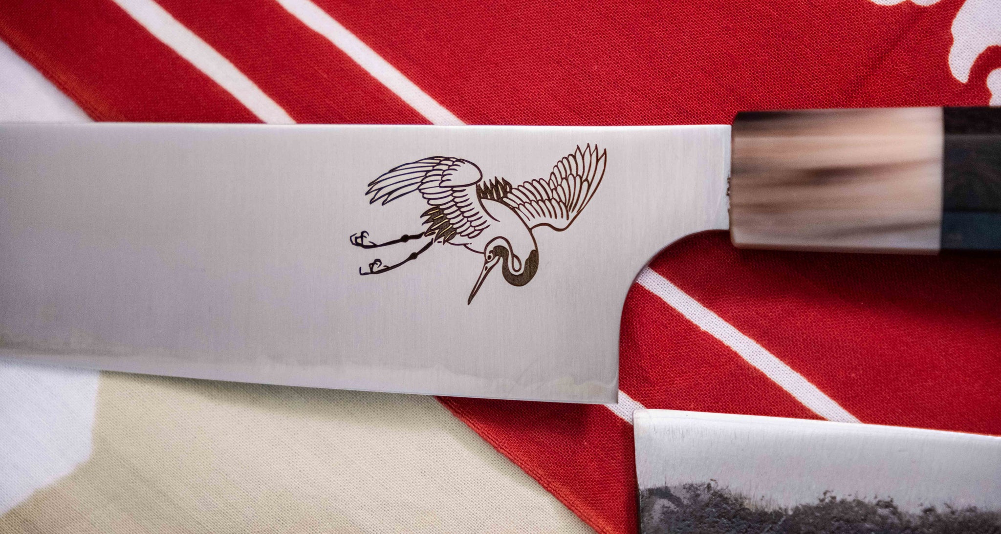 Crane Engraving on the Blade [service] – SharpEdge