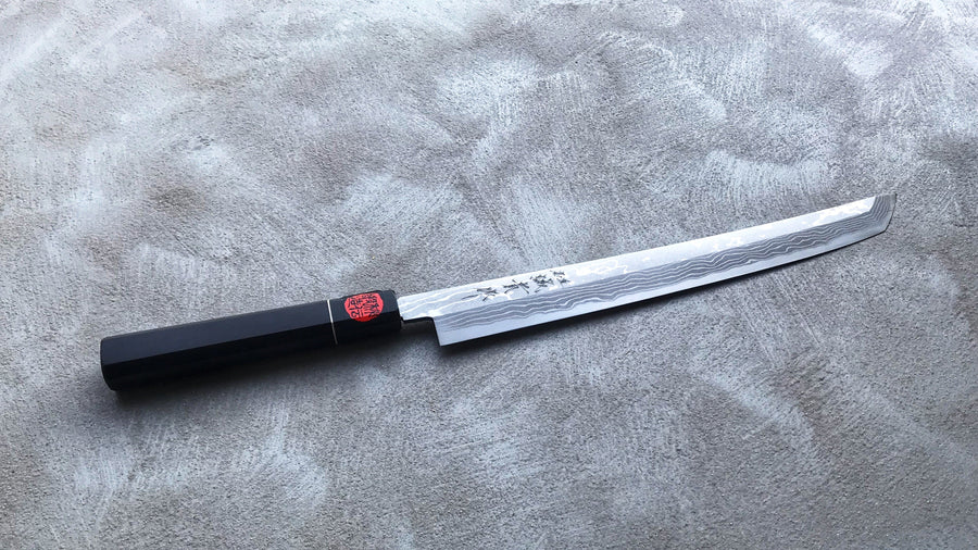 Tanaka Sakimaru-Takohiki VG-10 Damascus 300mm (11.8")_3