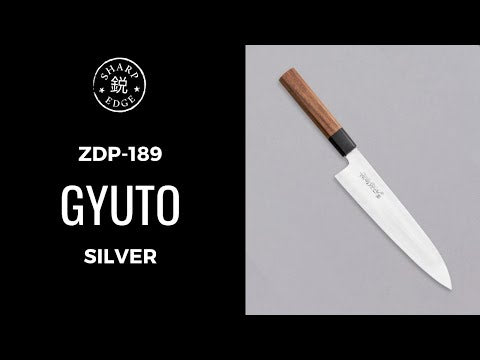 ZDP-189 Gyuto Silver Migaki 210 mm (8,3")