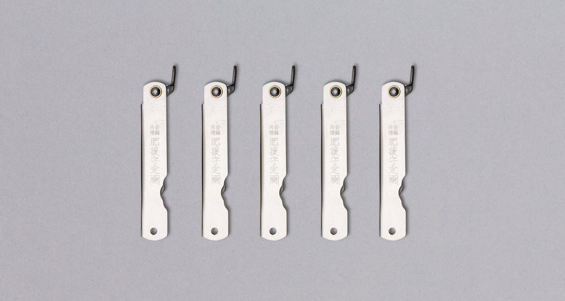 [SET] Higonokami Pocket Knife Silver KURO-UCHI Gift Set [5 knives]_2