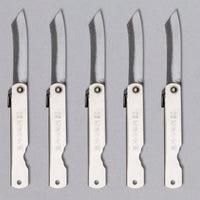 [SET] Higonokami Pocket Knife Silver KURO-UCHI Gift Set [5 knives]_1