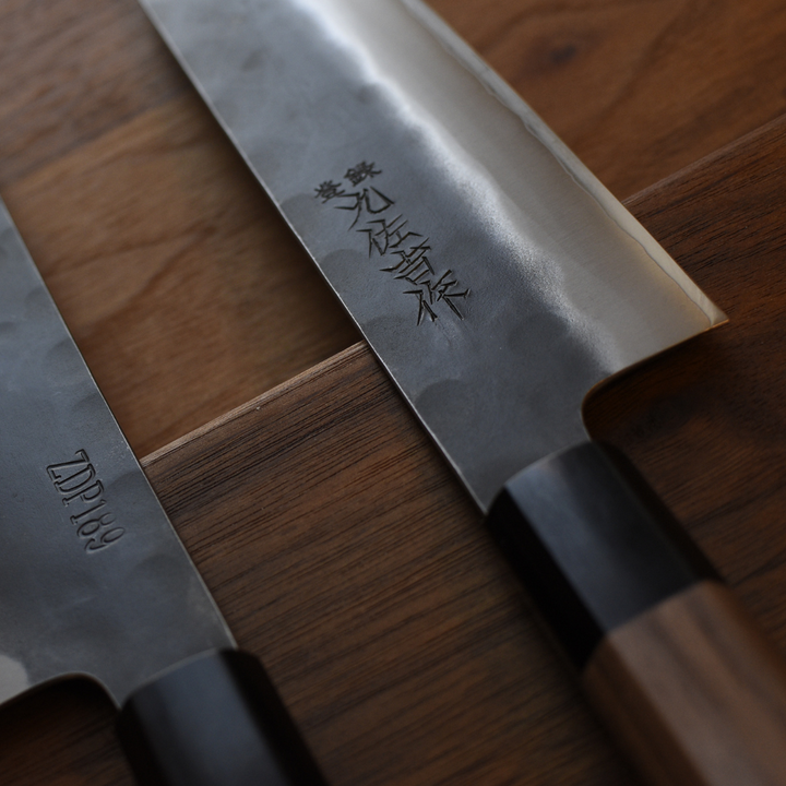 ZDP-189 Bunka Black - japanese kitchen knife - kanji detail