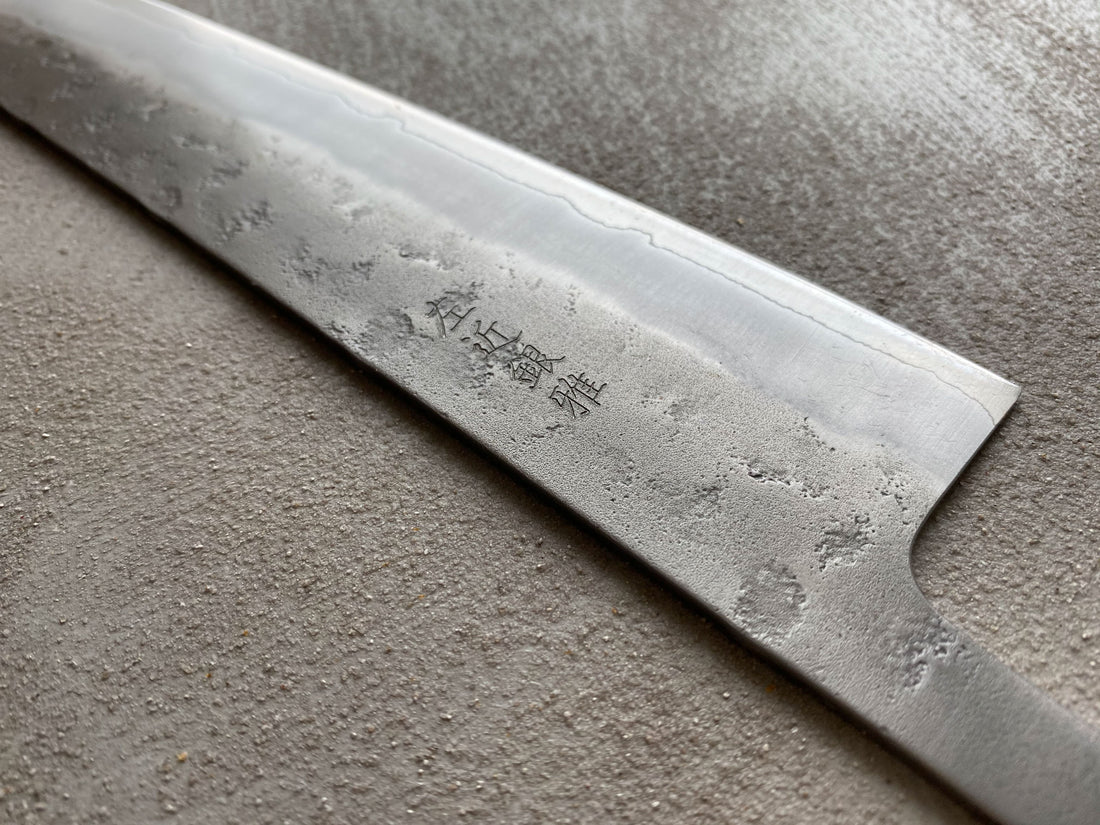 Hokiyama Gyuto Ginsanko 240mm (9.5")  - blade_3