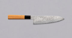 Hatsukokoro Santoku Ginsanko Damascus 180mm (7.1")_1