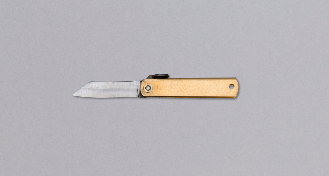 Higonokami Pocket Knife BRASS 50mm (2.0")_3