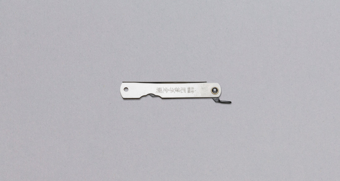 Higonokami Pocket Knife Silver KURO-UCHI 65mm (2.6")_2