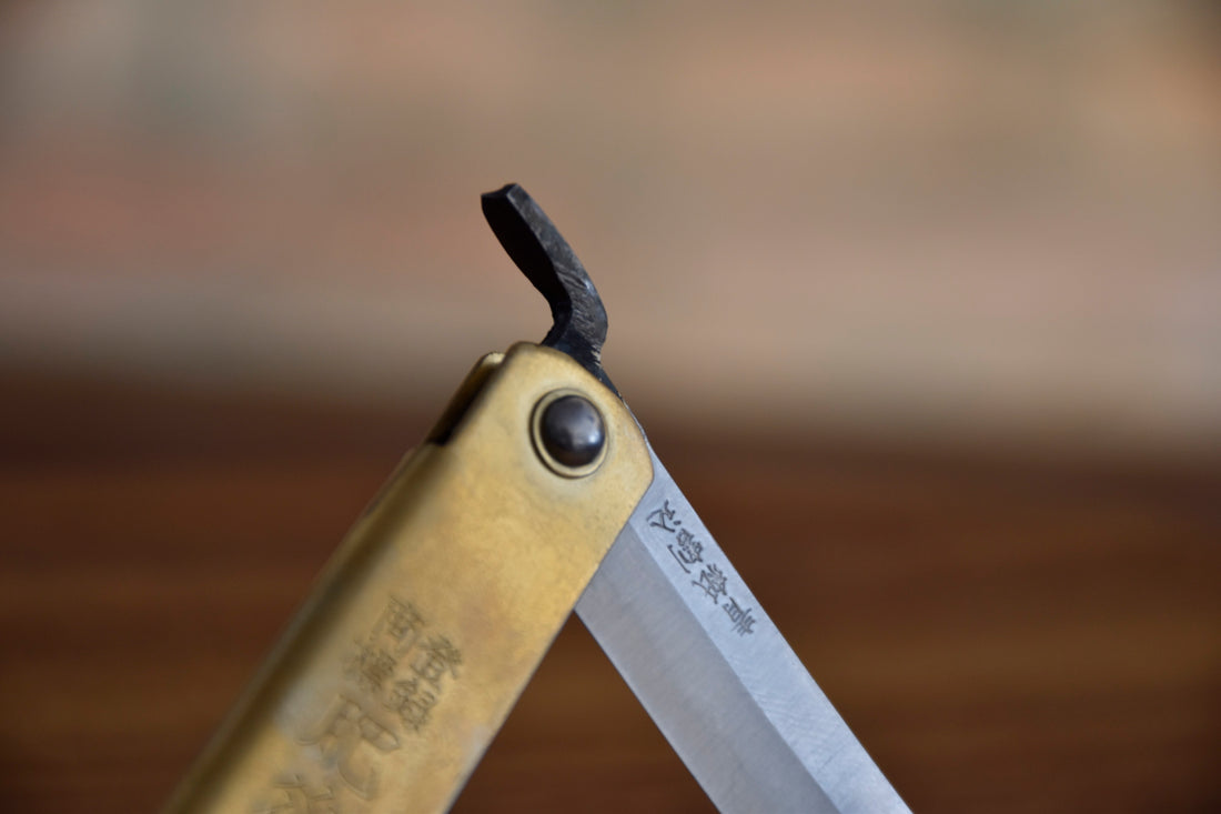 Higonokami Pocket Knife BRASS 80mm (3.14) – SharpEdge