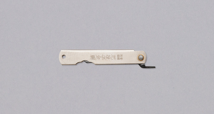 Higonokami Pocket Knife SILVER 75mm (3.0")_2