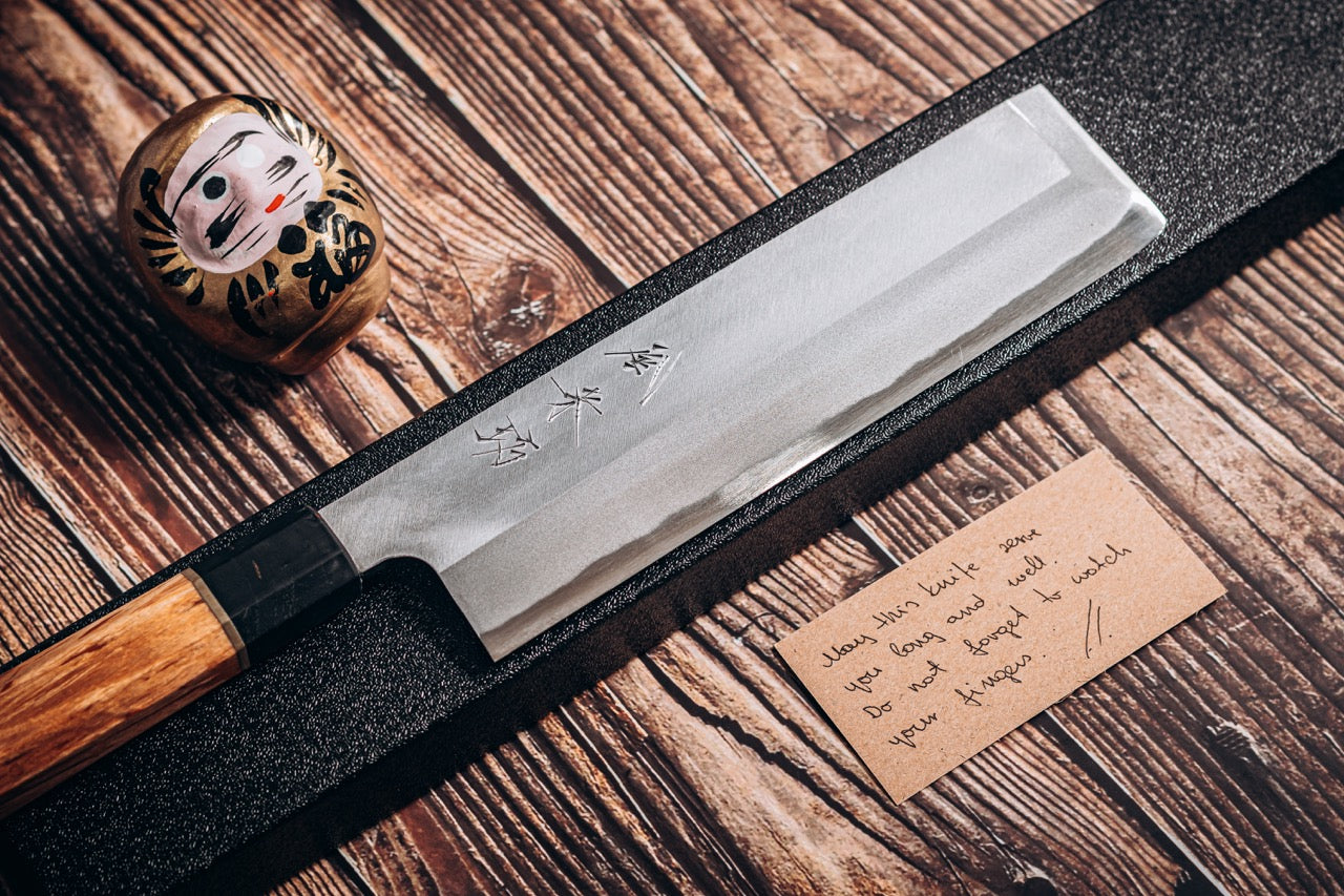 Japanese kitchen knife Tojiro Shirogami Usuba F-919 18cm for sale