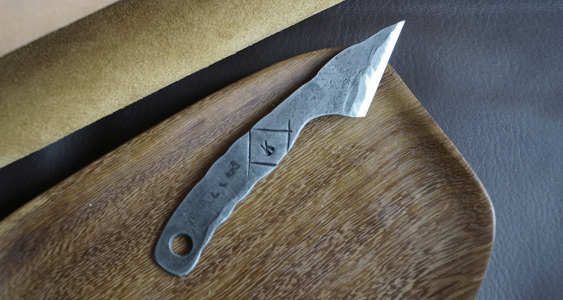 Hand Forged Kiridashi Knife. Marking Knife. Forged Kiridashi. Hand Forged  Utility Knife. Single Bevel Knife. Knife for Trimming Leather 