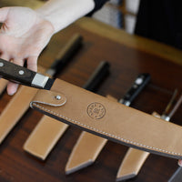 Leather Saya Gyuto [knife sheath] - 240mm (9.5")_3