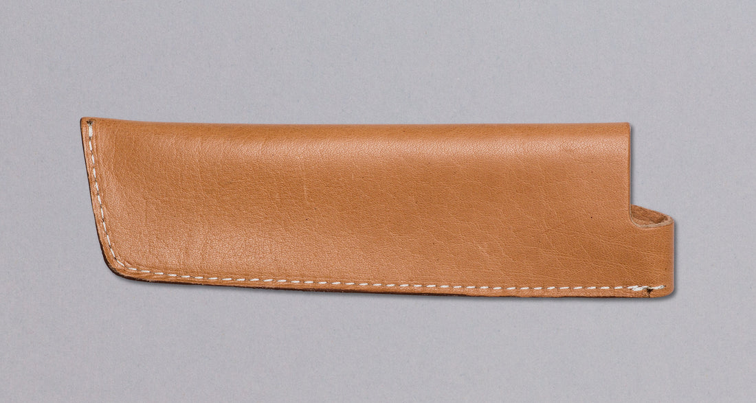 Leather Saya Nakiri [knife sheath] - 180mm (7.1")_2