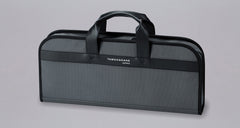 Tamahagane Chef's Knife Bag /  holds 7 knives ; The Tamahagane knife bag is an excellent choice for professionals and home-cooking enthusiasts who want to have their knives ready in no time whenever occasion requires. The bag contains 7 separate pockets for kitchen knives and other cooking utensils.
