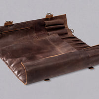 SharpEdge Chef's Leather Knife Roll [brown] / holds 10 knives_4