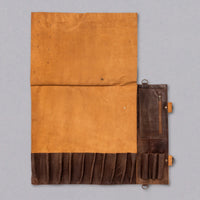SharpEdge Chef's Leather Knife Roll [brown] / holds 10 knives_7