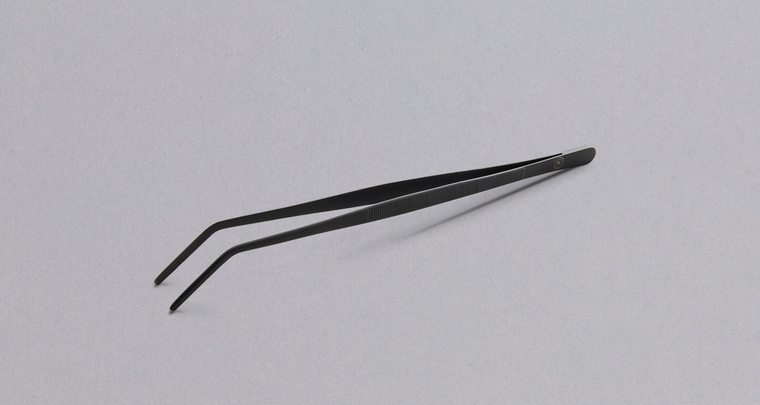 SharpEdge Curved Black Tweezers - 300mm (11.8)