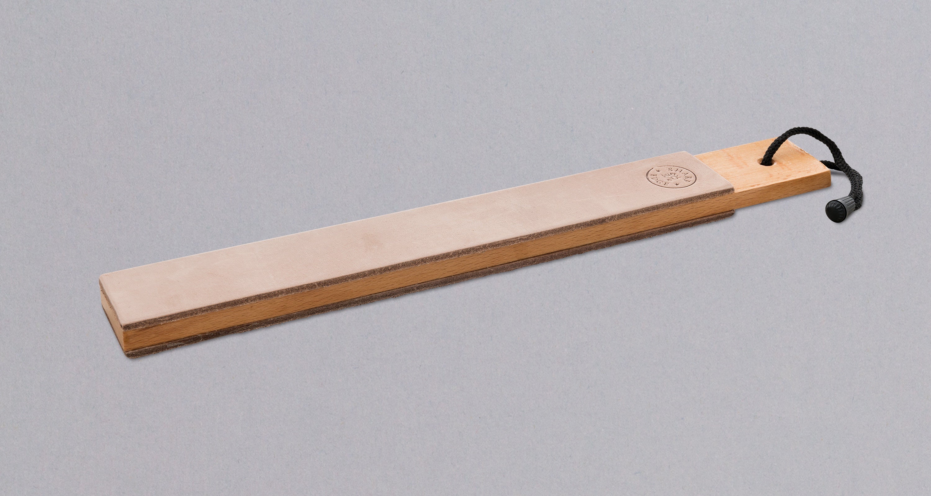 Double Sided Leather Strop Hone for Maintaining Convex Grind Knives