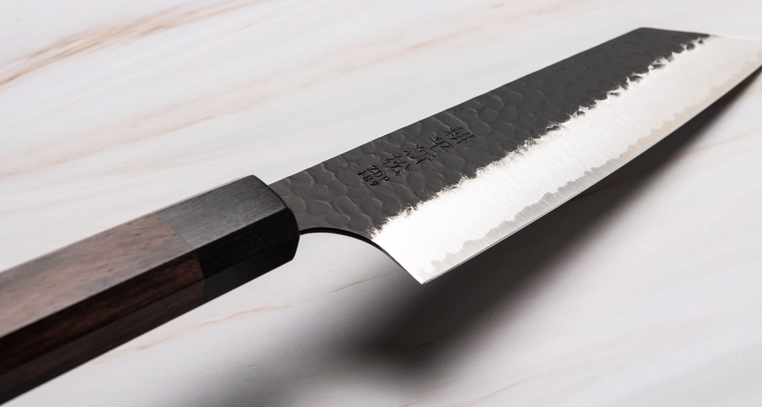 Comprar Cuchillo japonés de forja hecho a mano, cuchillos de cocina de  acero para deshuesar, cuchillo de Chef para cortar Santoku con funda