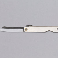 Higonokami Pocket Knife Silver KURO-UCHI 75mm (3.0")_2