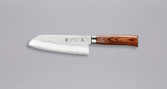 Tamahagane "TSUBAME" Santoku 175mm (6.9") Tamahagane Tsubame Santoku in 175mm (6.9") blade length is a universal knife that will excel at a variety of cutting and chopping on a cutting board. A matte blade finish, featured with the core VG-5 steel hardened to 61 HRC.