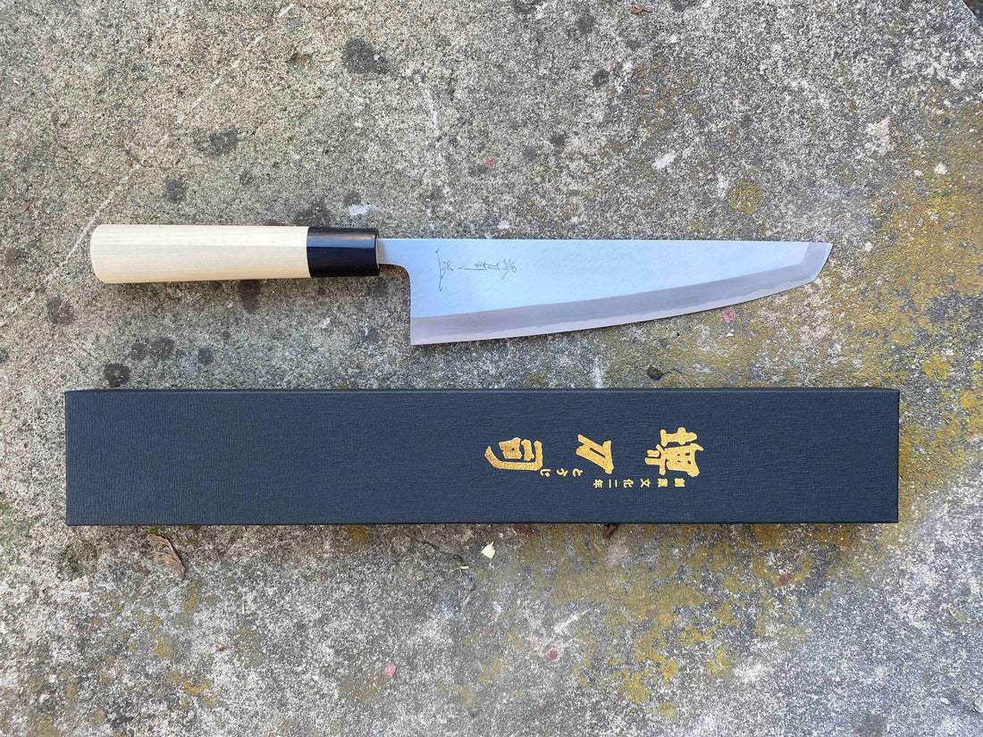 Hinokuni Santoku Shirogami #1 210mm (8.3) – SharpEdge