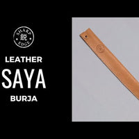 Leder Saya Burja [knife sheath] – 300 mm (11,8 Zoll)