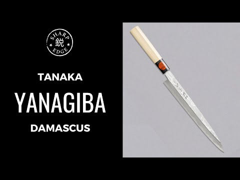 Tanaka Yanagiba Damascus 240mm (9.5")