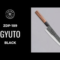 ZDP-189 Gyuto nero 210 mm (8,3") 