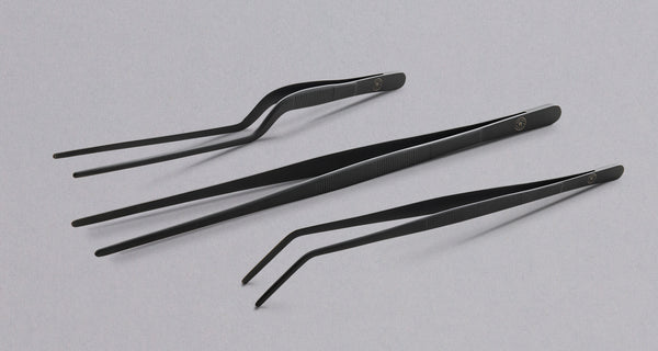 SharpEdge Curved Black Tweezers - 300mm (11.8)