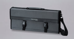 Tamahagane knife bag is an excellent choice for professional chefs and enthusiastic home cooks, who want to hold on to their knives at all times and be ready for cooking adventures, wherever the path takes them. The bag contains 17 separate spaces for kitchen knives and other cooking utensils. 